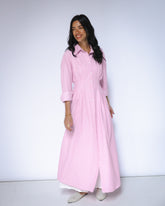 Strip Butter rose shirtdress