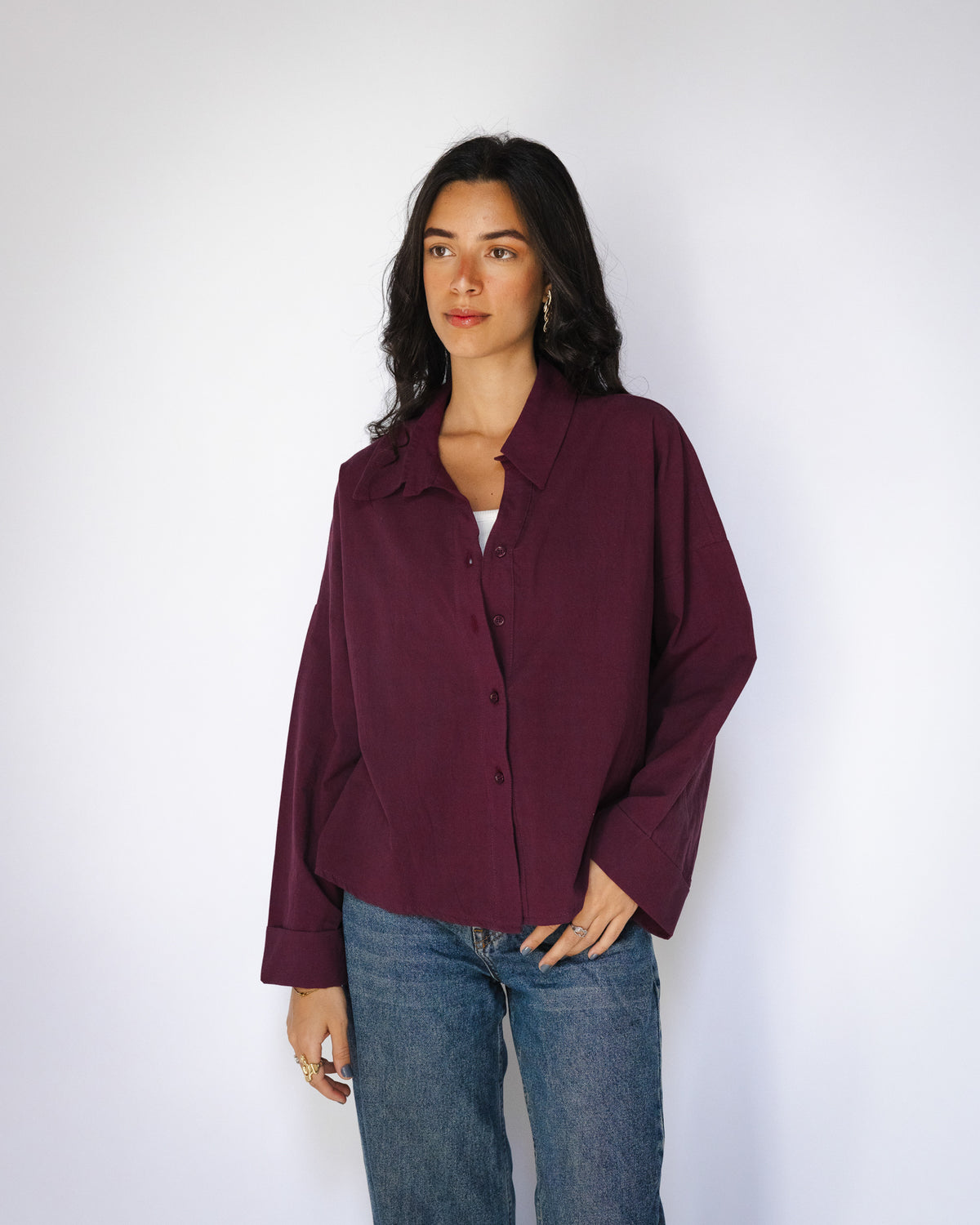 Daybreak burgundy chemise