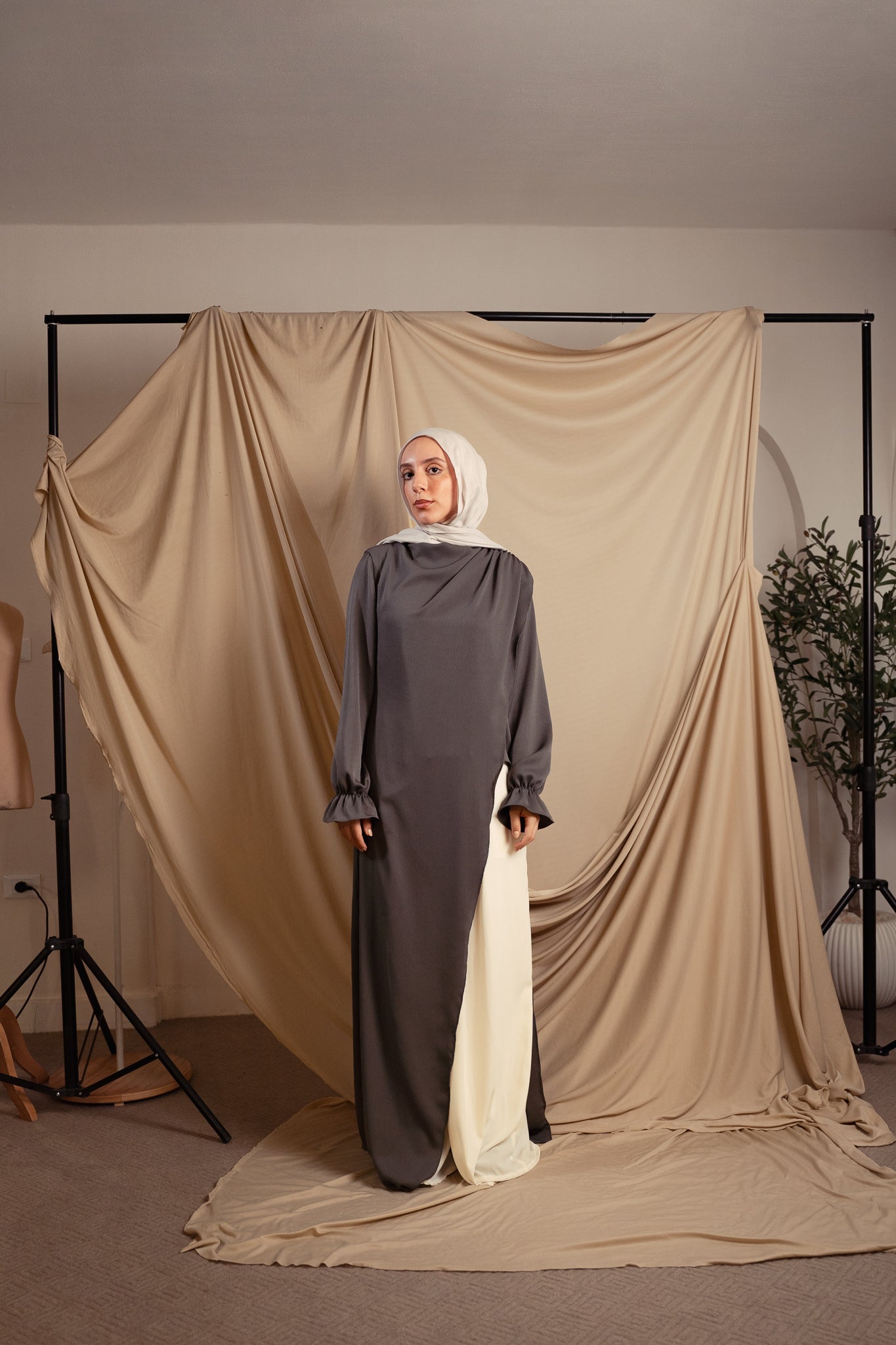 Gray Elaya Blouse