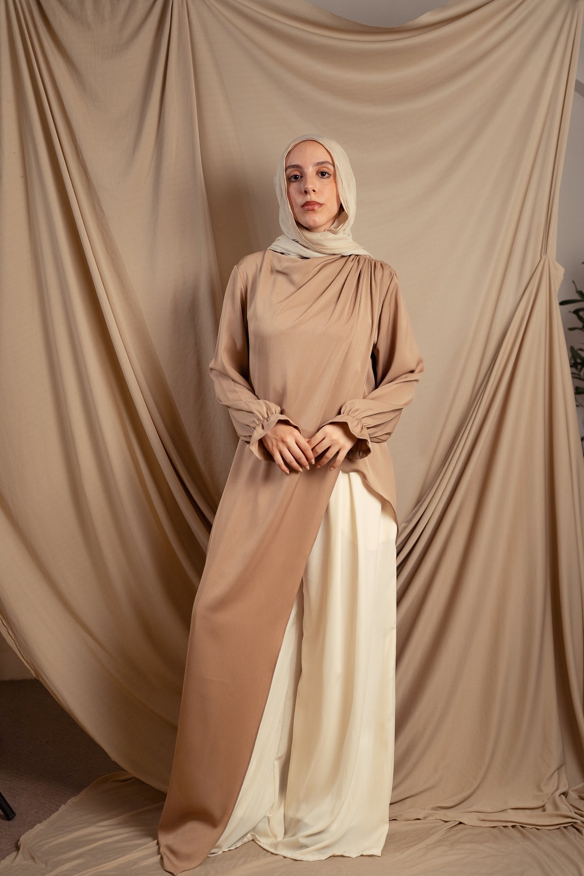Beige Elaya Blouse