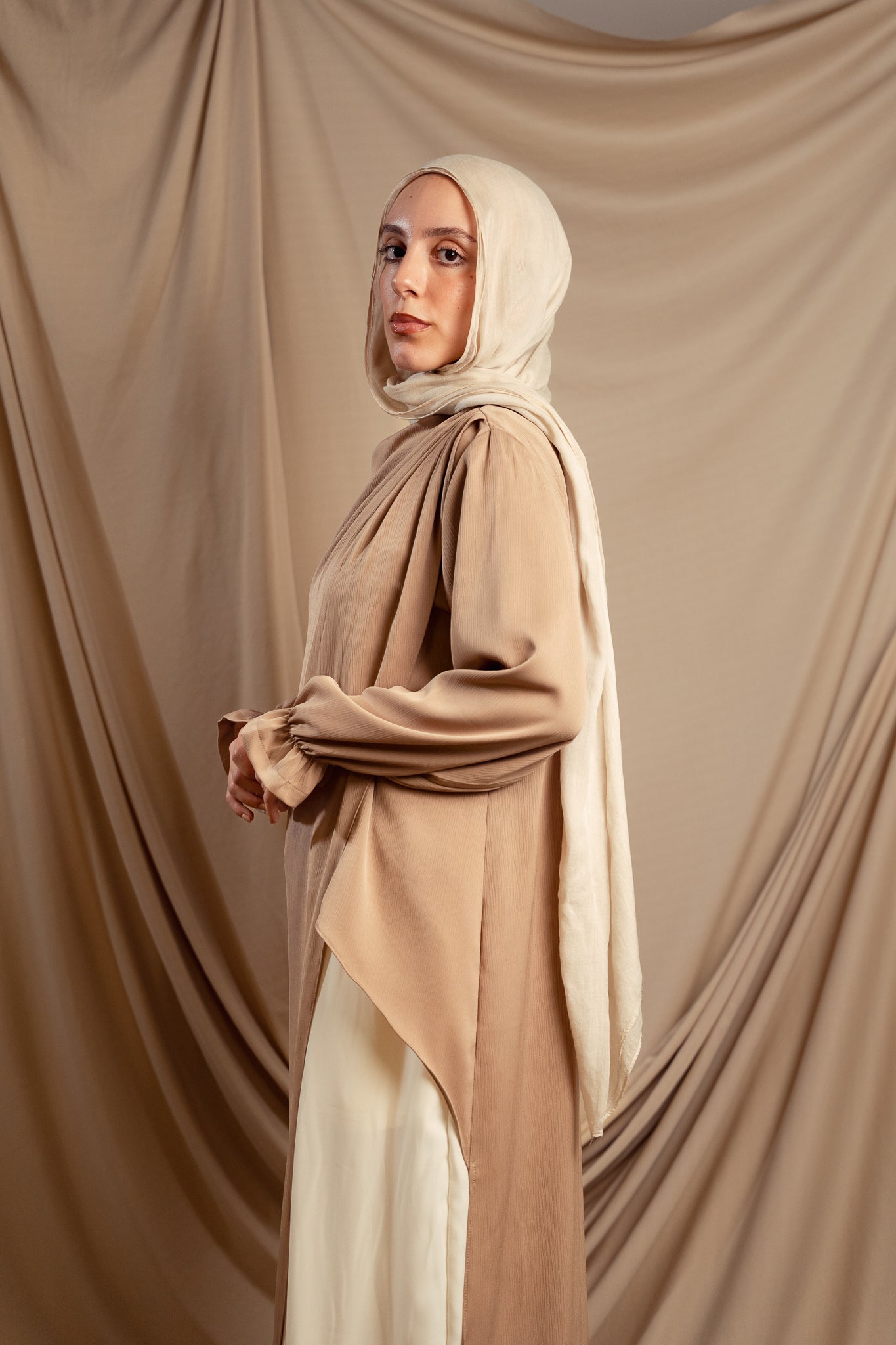 Beige Elaya Blouse