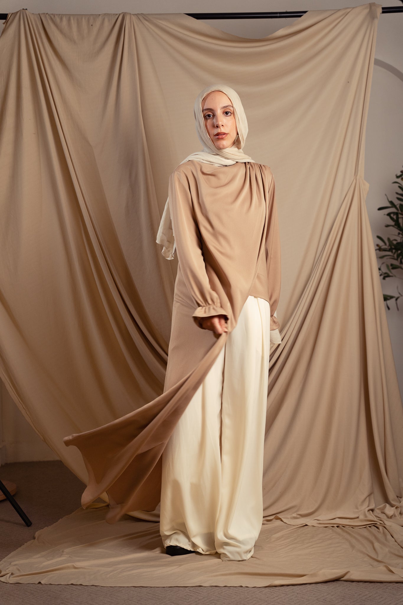 Beige Elaya Blouse