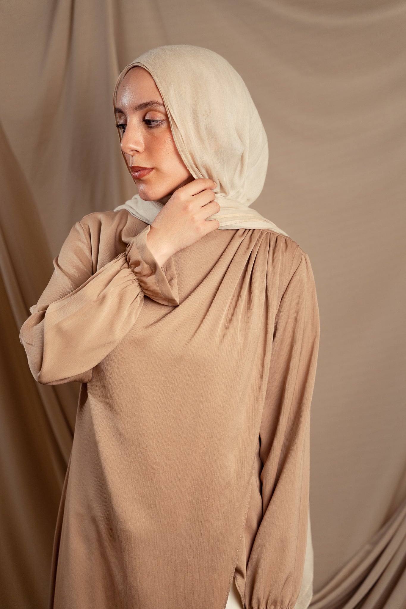 Beige Elaya Blouse