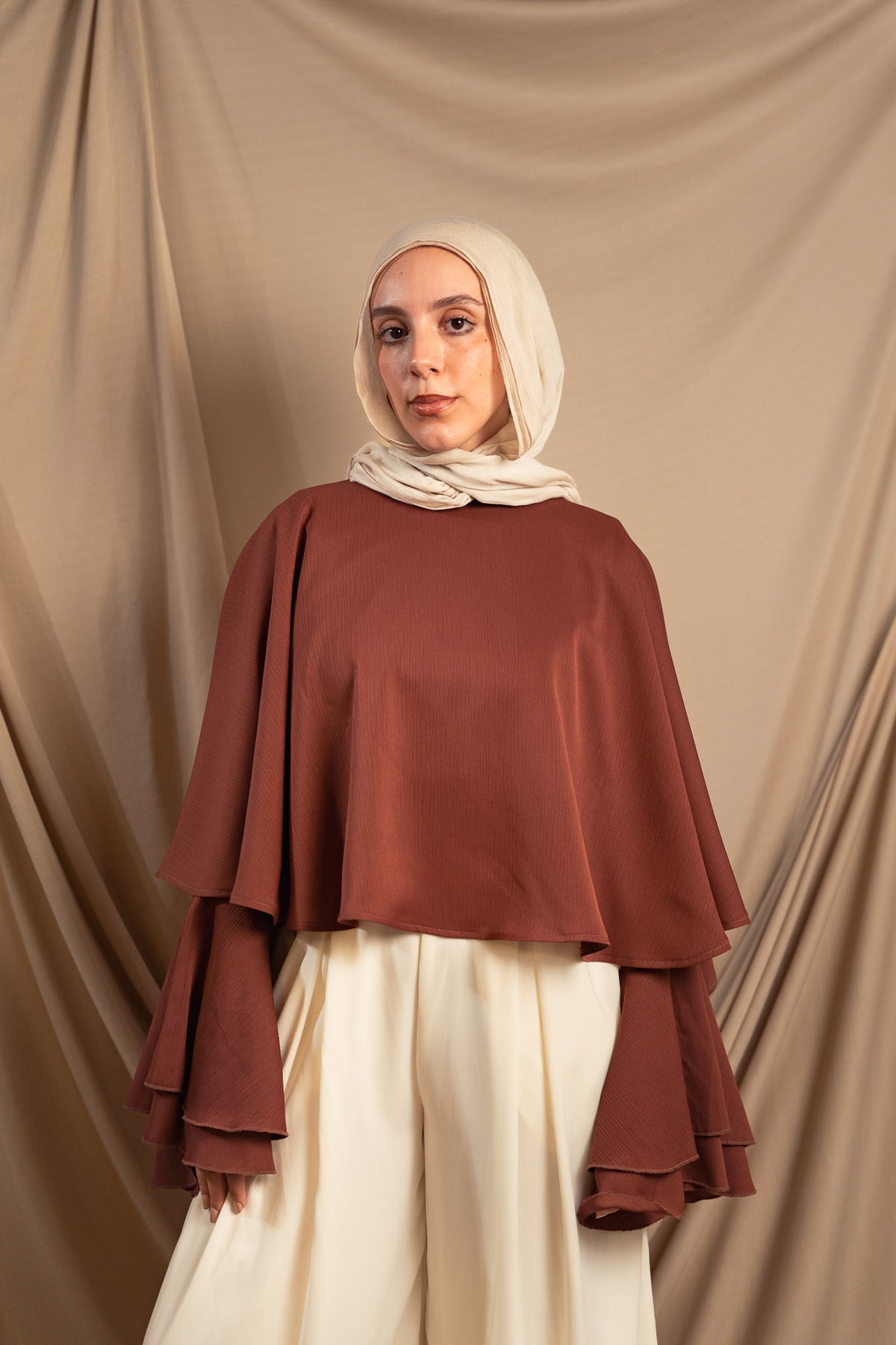 Brick Red Alora Cape