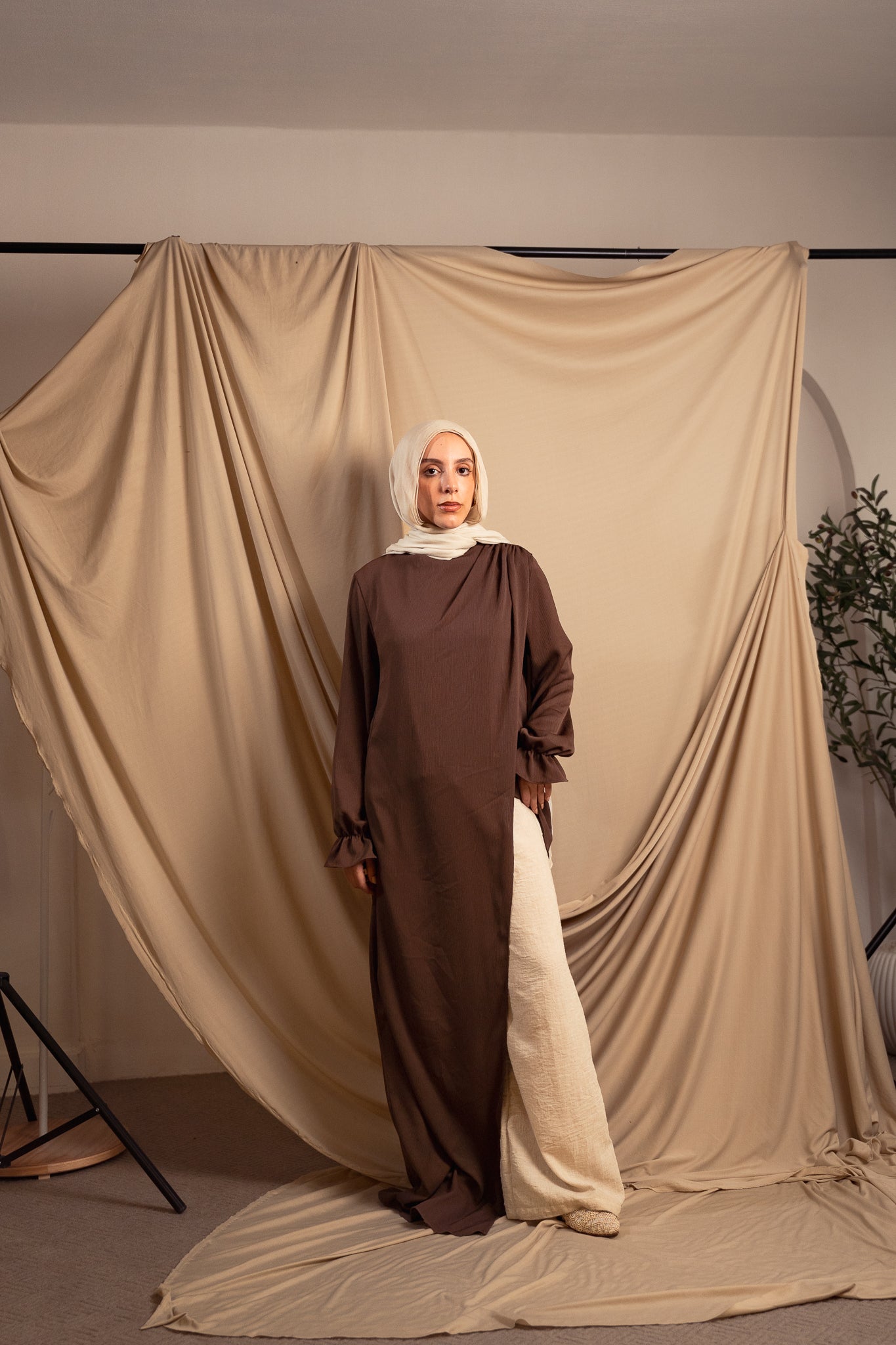 Chocolate Brown Elaya Blouse