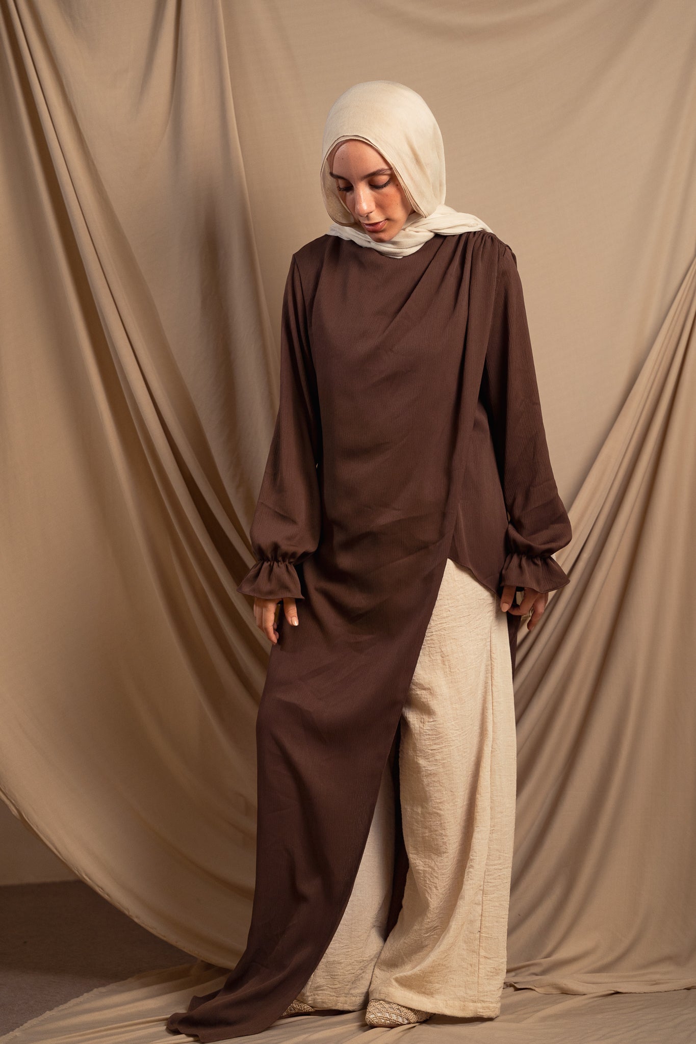 Chocolate Brown Elaya Blouse