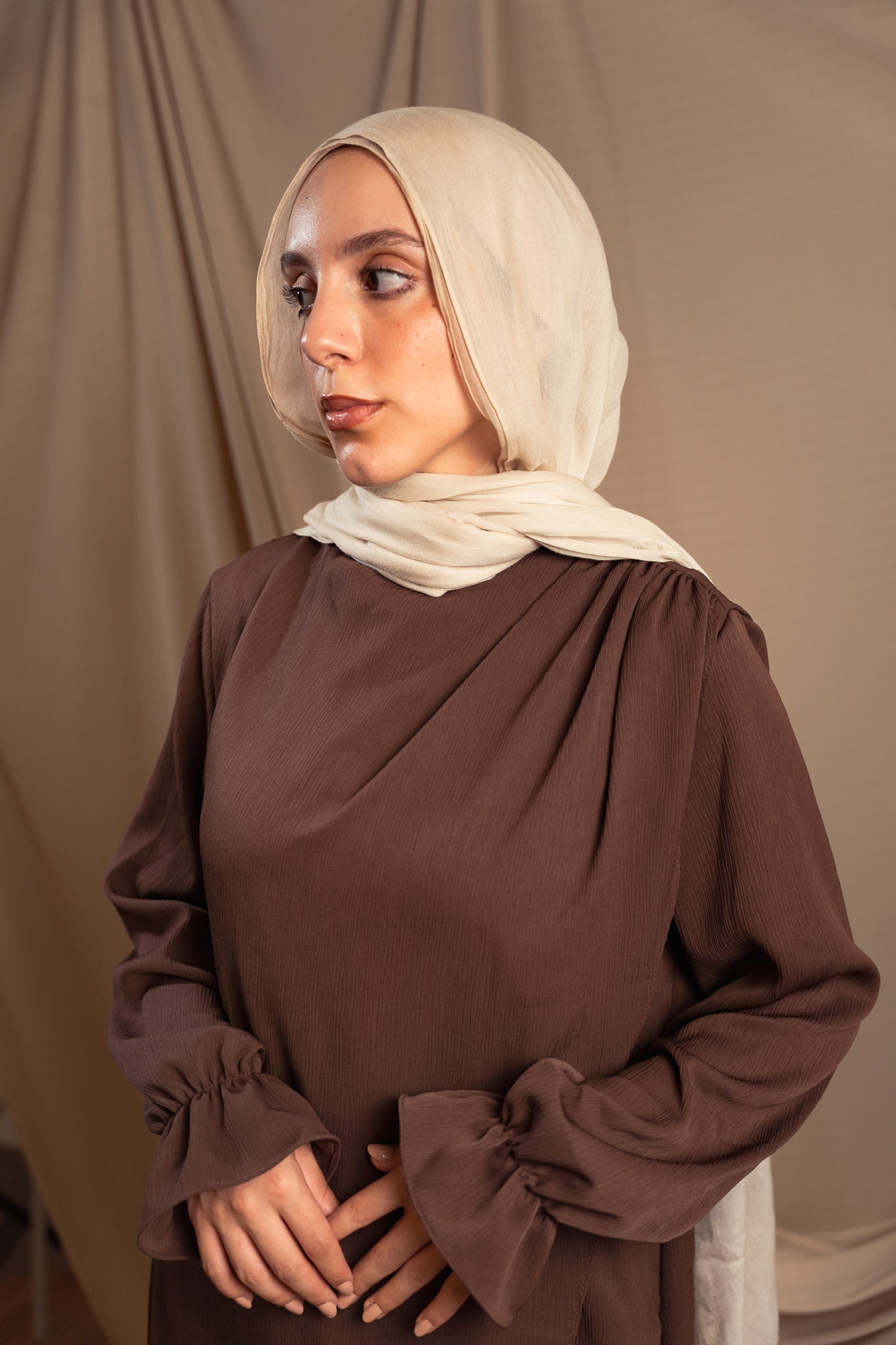 Chocolate Brown Elaya Blouse