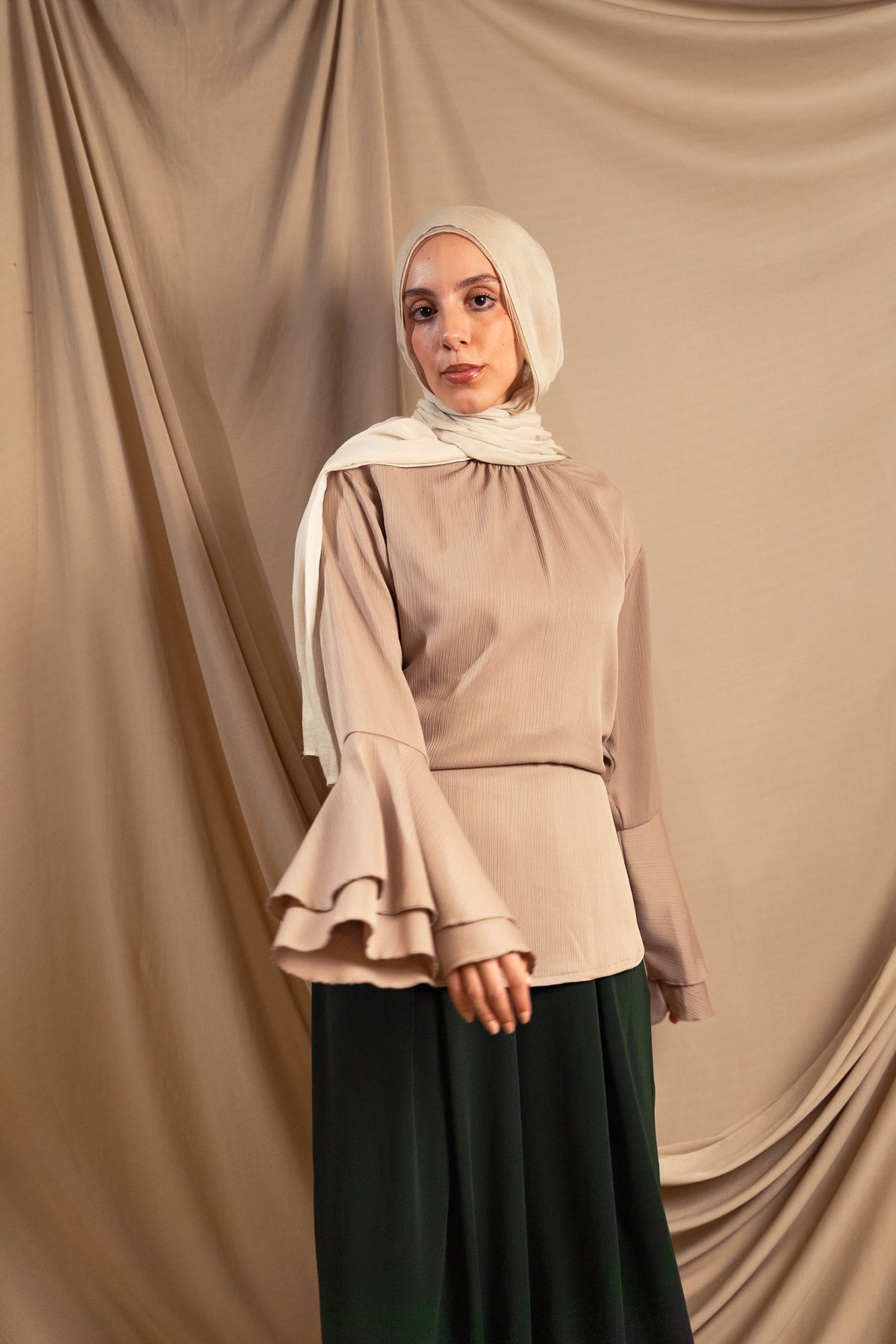 Beige Alora Blouse