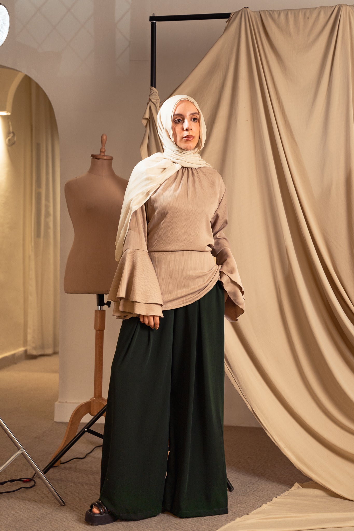Beige Alora Blouse