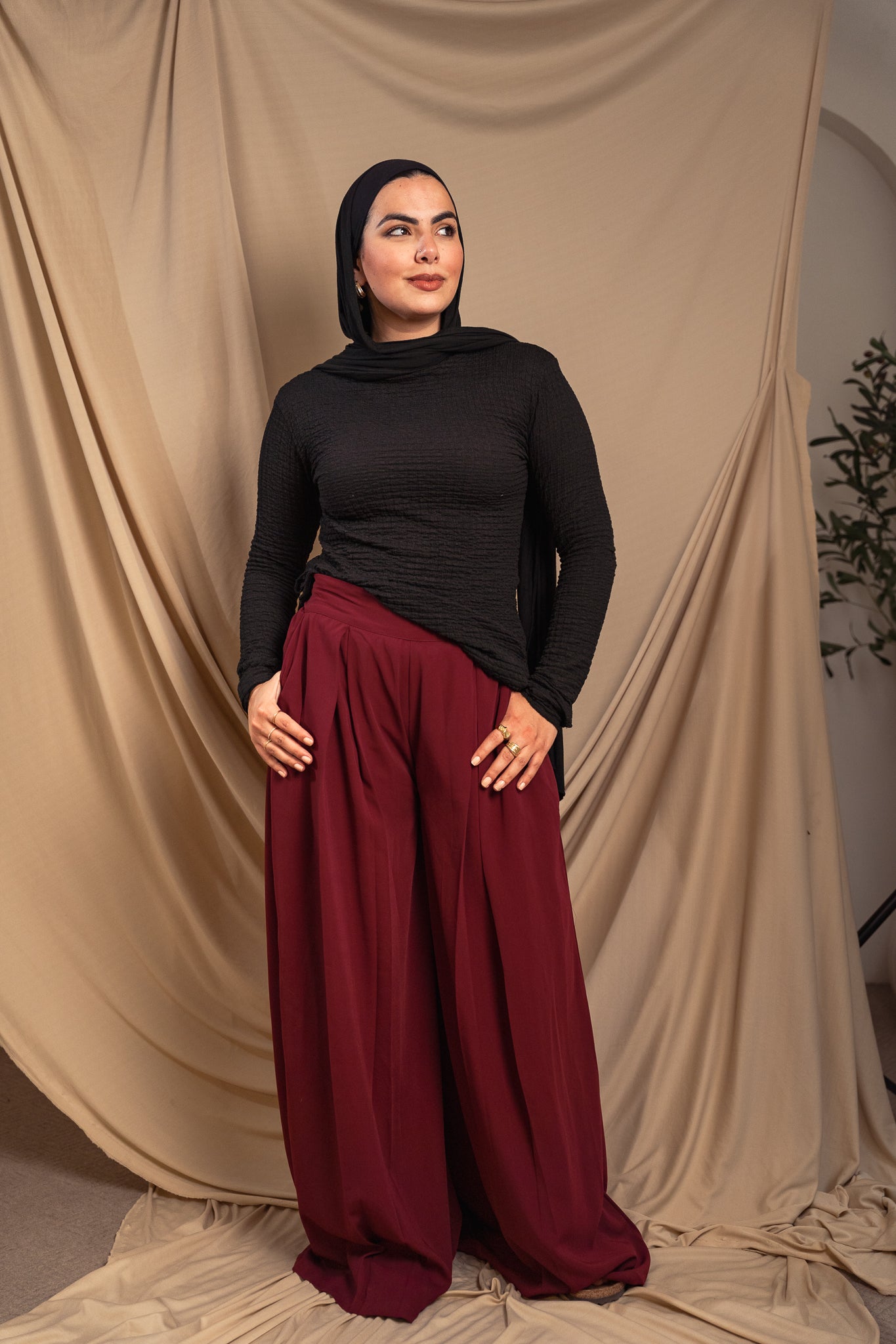 Burgandy Pants