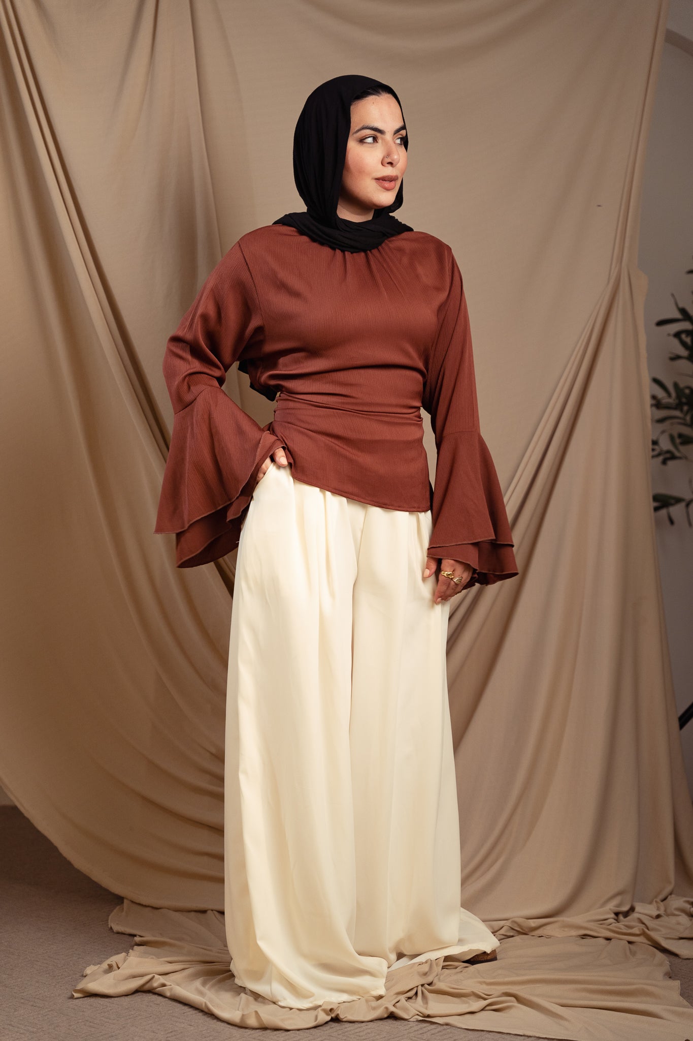 Brick Red Alora Blouse