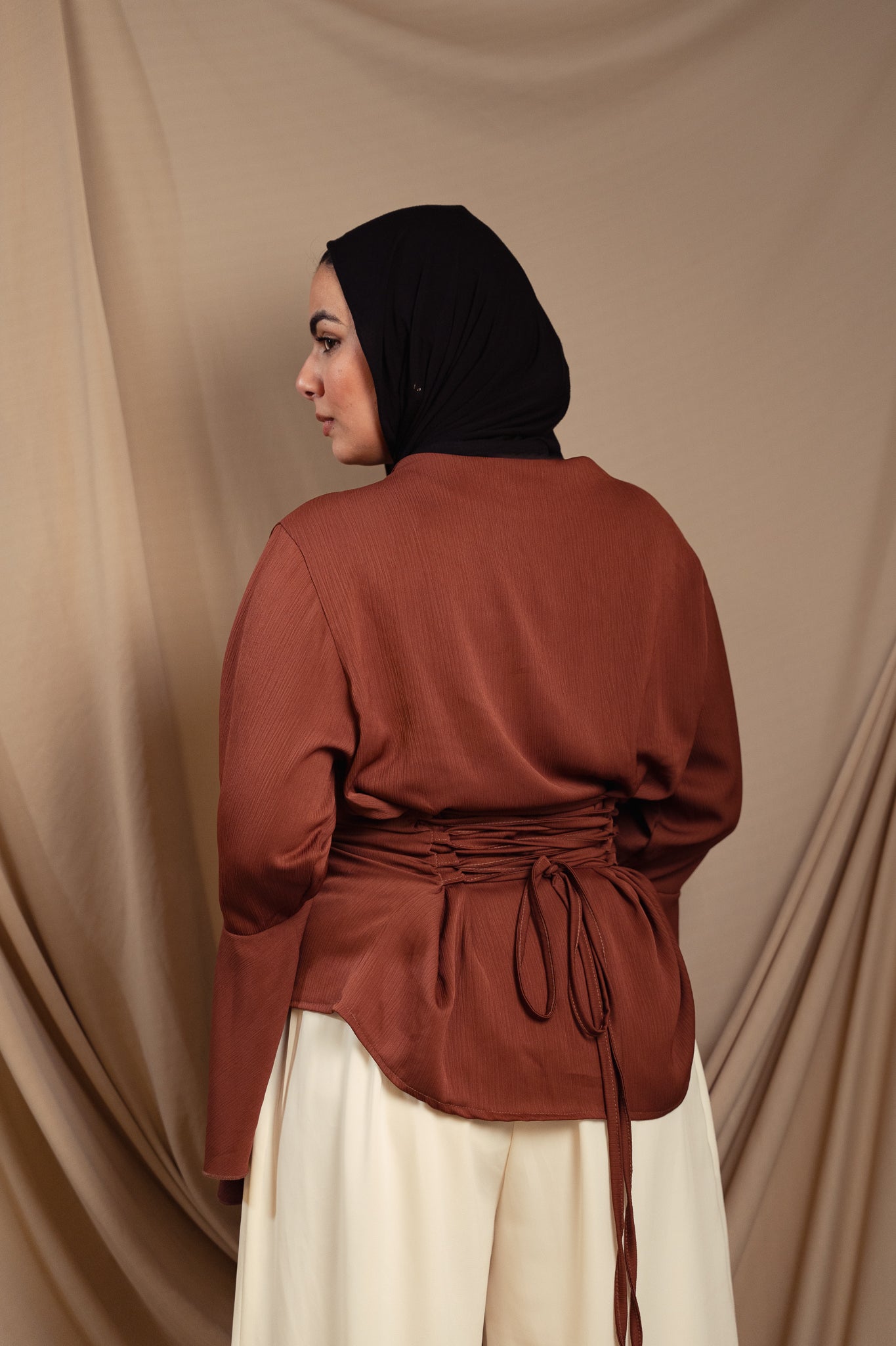 Brick Red Alora Blouse
