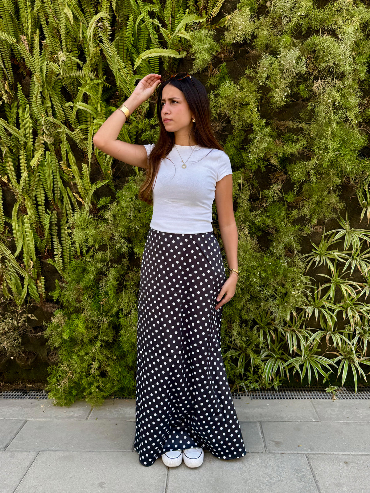 Midnight Polka Breeze Skirt